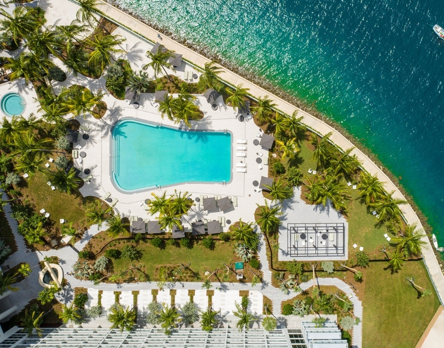 Flamingo Point - Miami, FL - birds eye view of pool